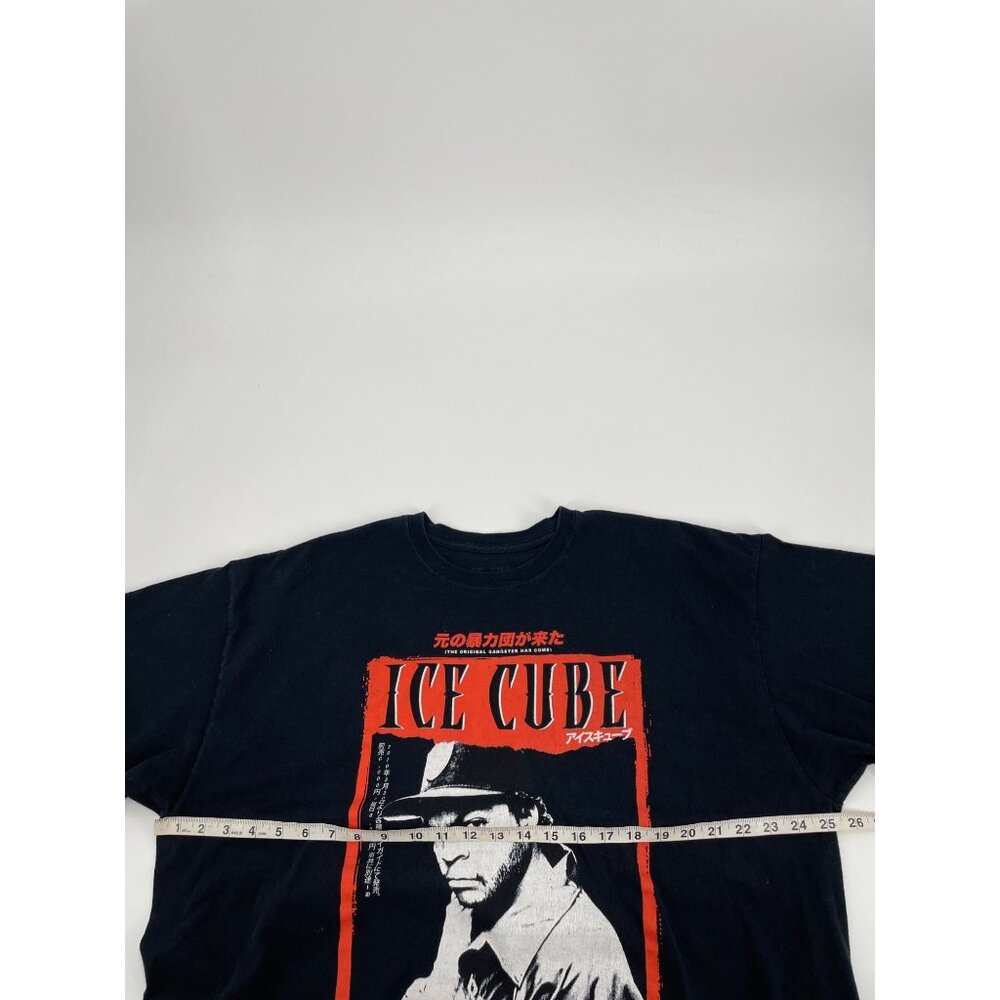 Ice Cube Japan Tour T-Shirt Black Red Graphic Print Cotton Short Sleeve XL Rap - Picture 5 of 6